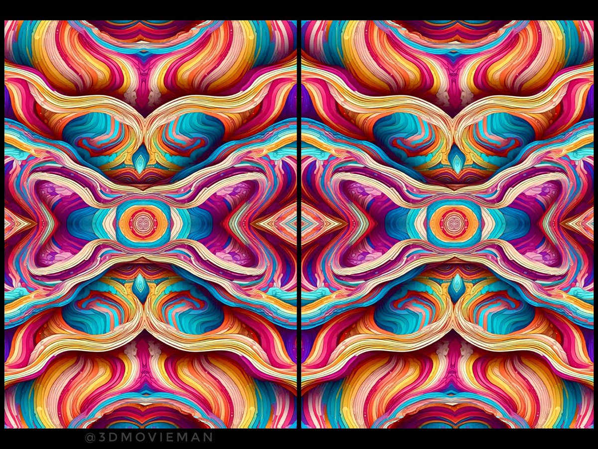 Deep layers #stereoscopic #aigeneratedart 

#stereoscopy #SDXL #fractalart #stereogram #digitalart #3dart #synthography #aiartist