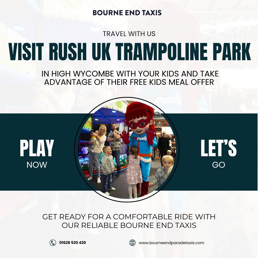 Bourne End Taxis, Book With Us To Visit @RushUKTrampolinePark 

01628 520 420
bourneendparadetaxis.com

#bourneendtaxis #bourneend #bourne #bucks #highwycombe #MondayMood #MondayMotivation #Mondayvibes #MondayMorning #WorldImmunizationWeek #ImmunizationWeek #Immunization