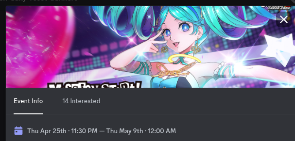 If interested I set up a discord event reminder when 1.1 drops. It will translate into your time zone.
discord.gg/J8E2FtuN?event…