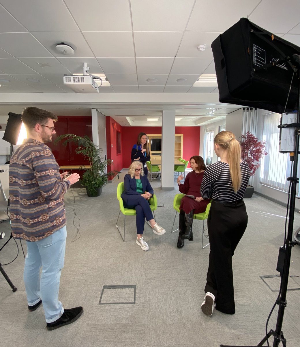 Our colleagues were thrust into the spotlight 📸 Thank you @Millstreamprod for capturing our Research and Innovation activities. Thanks to our staff, we are ranked 3rd for research power in the UK. More on R&I: port.ac.uk/research #Research #BTS