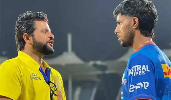 Fastest Indians to 1000 IPL runs by Innings 31 - Ruturaj Gaikwad 31 - Sachin Tendulkar 33 - TILAK VARMA* 34 - SURESH RAINA 34 - Yashasvi Jaiswal 35 - Rishabh Pant Tilak following his idol @ImRaina @TilakV9 💛💙