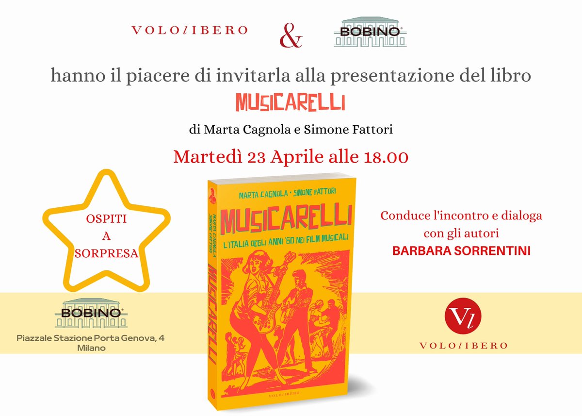 Domani, una persona fantastica che si chiama <a href="/martacagnola/">Marta Cagnola</a> presenta il suo libro (scritto con @simonefattori) a #Milano! Ci vediamo lì...🎼
#musicarelli