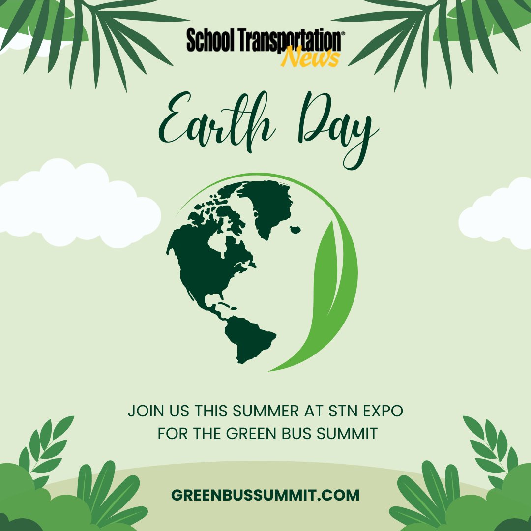 🌍 Join us at #STNEXPO Indy and Reno for the #GreenBusSummit featuring sessions on green leadership, electrification implementation and the green bus Ride and Drive event ➡️ Register today at stnexpo.com! #EarthDay #greenenergy #electric #LoveOurPlanet 🌿🌎💚