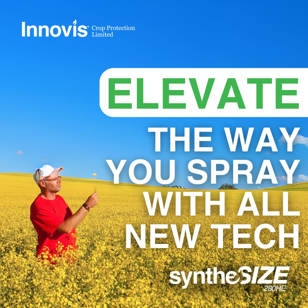 Ready to make a change and elevate the way you spray this spring? Our SyntheSIZE 280HE has all the characteristics you need to take your spraying operation to new heights!

#canola #plant24 #cdnag #saskag #ag #spraying #farminginnovation