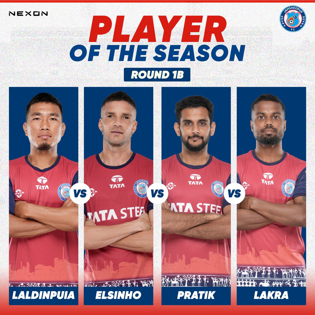 Who will rise to the top? 🏆 It's time to cast your vote for the Nexon JFC Player of the Season! Meet the 4 contenders of Round 1B and choose wisely. Every vote counts towards deciding the ultimate champion.🦾⚡ 1. PC Laldinpuia. 2. Elsinho 3. Pratik Chaudhari 4. Provat…