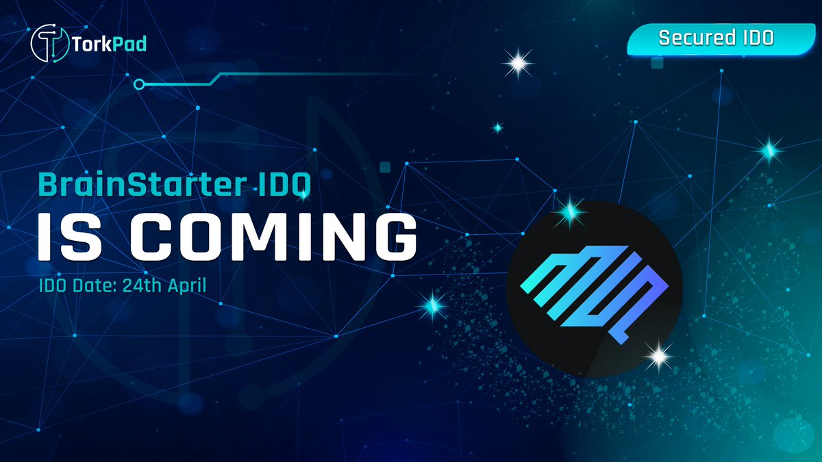 📢BrainStarter IDO Launching on TorkPad! TorkPad is delighted to declare the upcoming IDO release of @BrainStarterio . 1⃣ Token Details ✔️Token Name: BRAINS ✔️Symbol: $BRAINS ✔️Token type: POLYGON ✔️IDO Price: $0.012 ✔️IMC: $1,100,000 ✔️Vesting Schedule: 5% At TGE, 5% after…