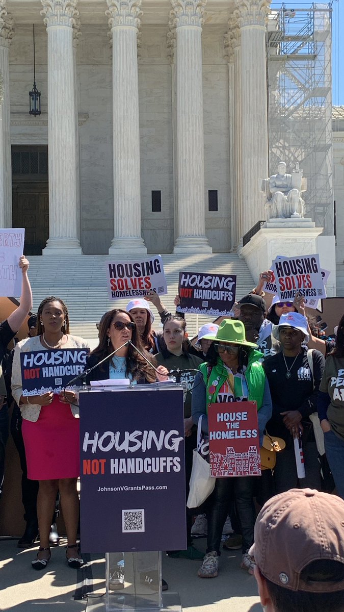 “Our leaders need to support what is proven to work, rather than revert to failed policies of the past. Safe and affordable housing is a win for everyone because it makes us stronger- and communities will support leaders who fight for it.” - @annymoliva at #SCOTUS