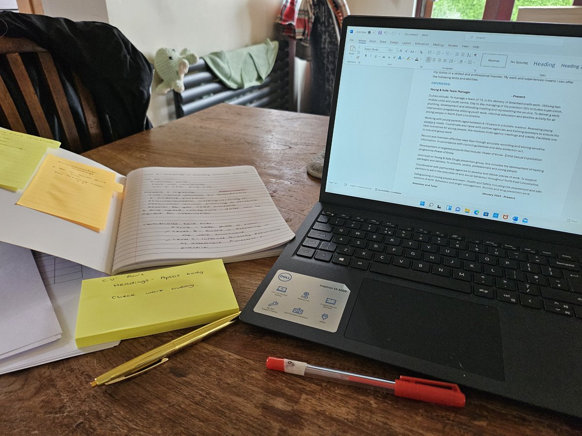 Rainy day CPD, catching up on my assessors bits, new cv needed for evidence and a upto date CPD list. My last cv was done about 10 years ago! Is this self care..yes it get things off the to do list. Waiting for the girls to come home to go gym and swimming #selfcareday3