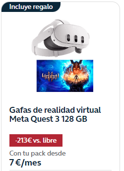 ¡Consigue lo último en Realidad Virtual con estas gafas Meta Quest! #MovistarGaming movistar.es/gaming/meta-me…