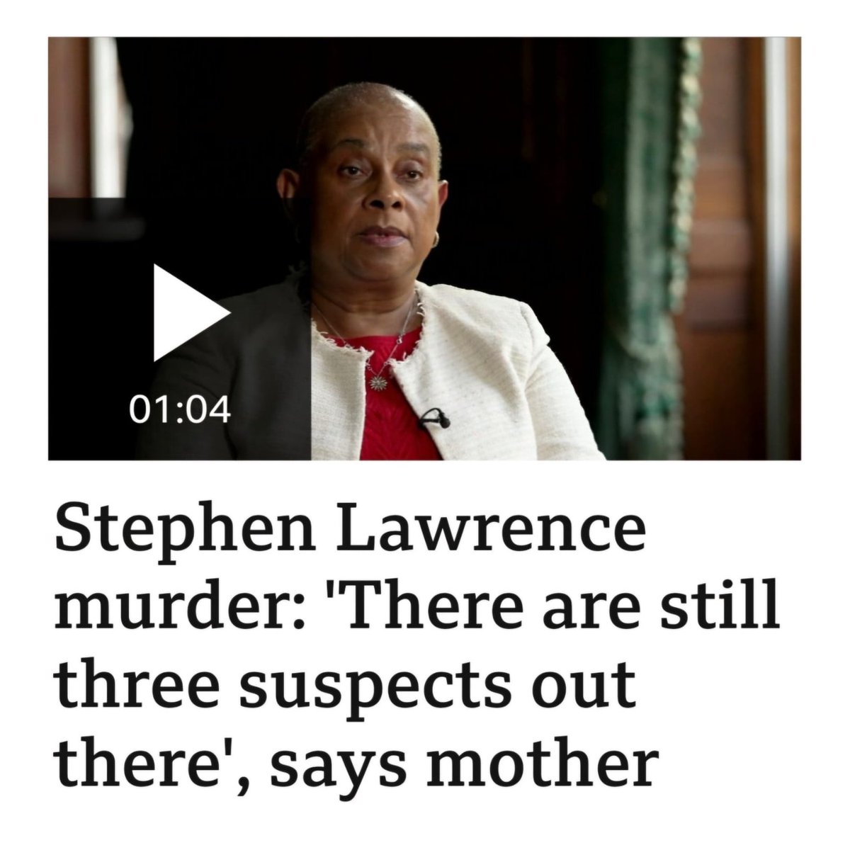 Met Police broke promise to answer questions raised about Stephen Lawrence killing.

The investigation should be reopened. Solidarity with Doreen and Neville Lawrence. 

#StephenLawrence #StephenLawrenceDay