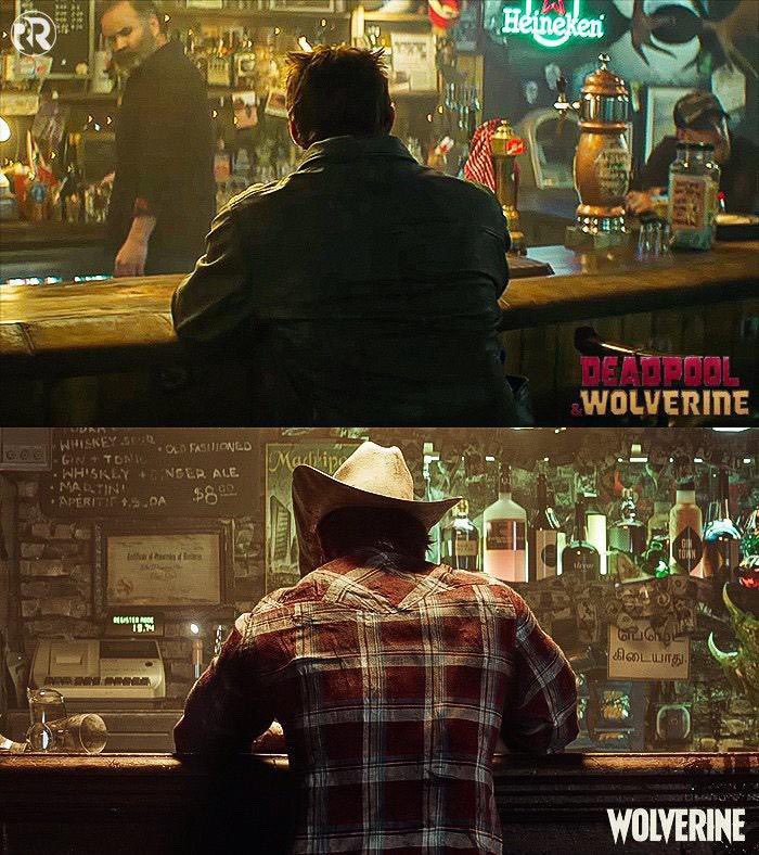 Movie vs Game… Can’t wait for both! @deadpoolmovie @insomniacgames #DeadpoolandWolverine #Wolverine Either way, can’t beat a good bar 🍺