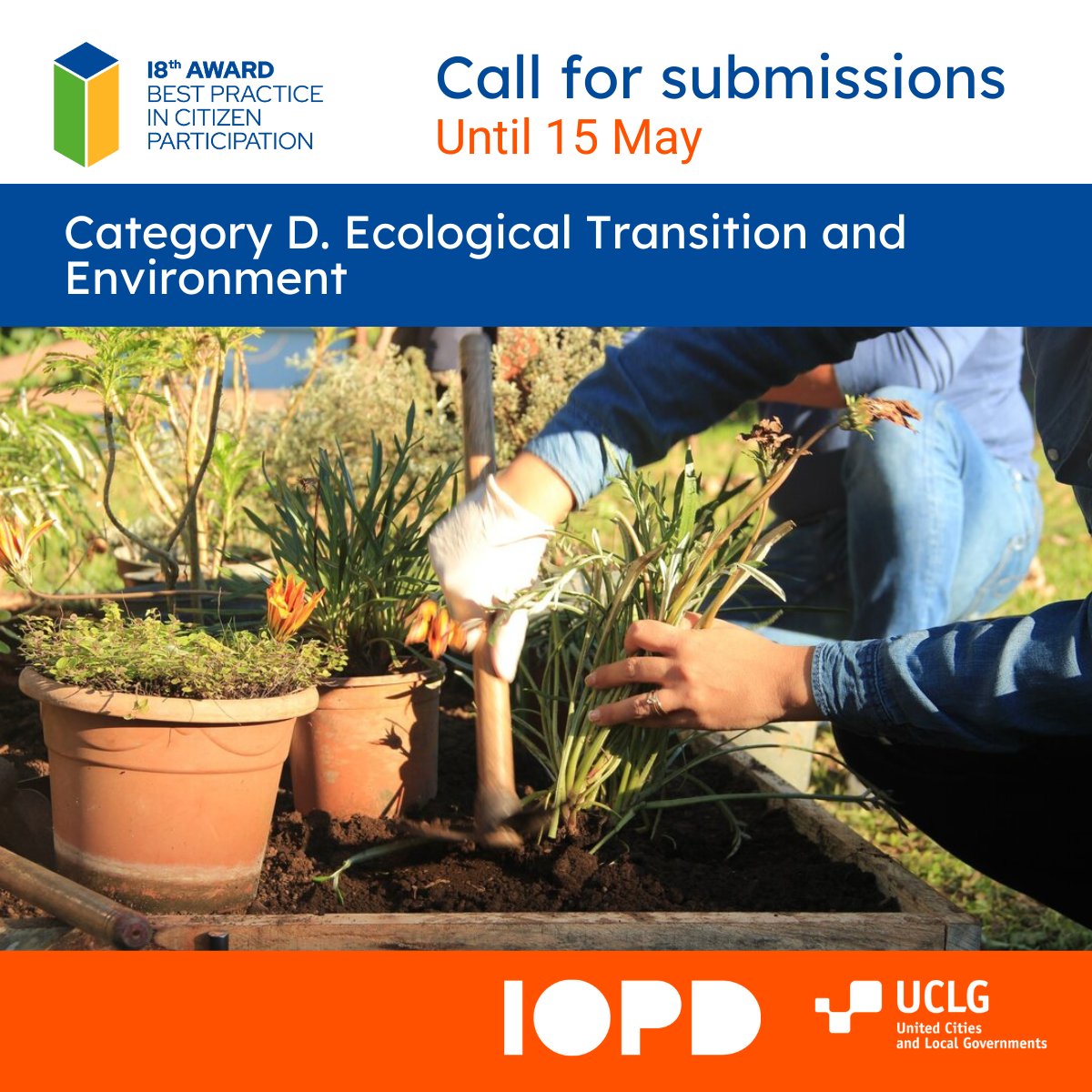 🌎On #WorldEarthDay we invite all #LocalGov who care for the environment hand in hand with communities to submit their practices to the 18th #IOPDAward🍃♻️👨‍👨‍👧‍👧 🌟Apply in the category 'Ecological Transition and Environment'🌟 ⏰Deadline: 15 May oidp.net/distinction/en/