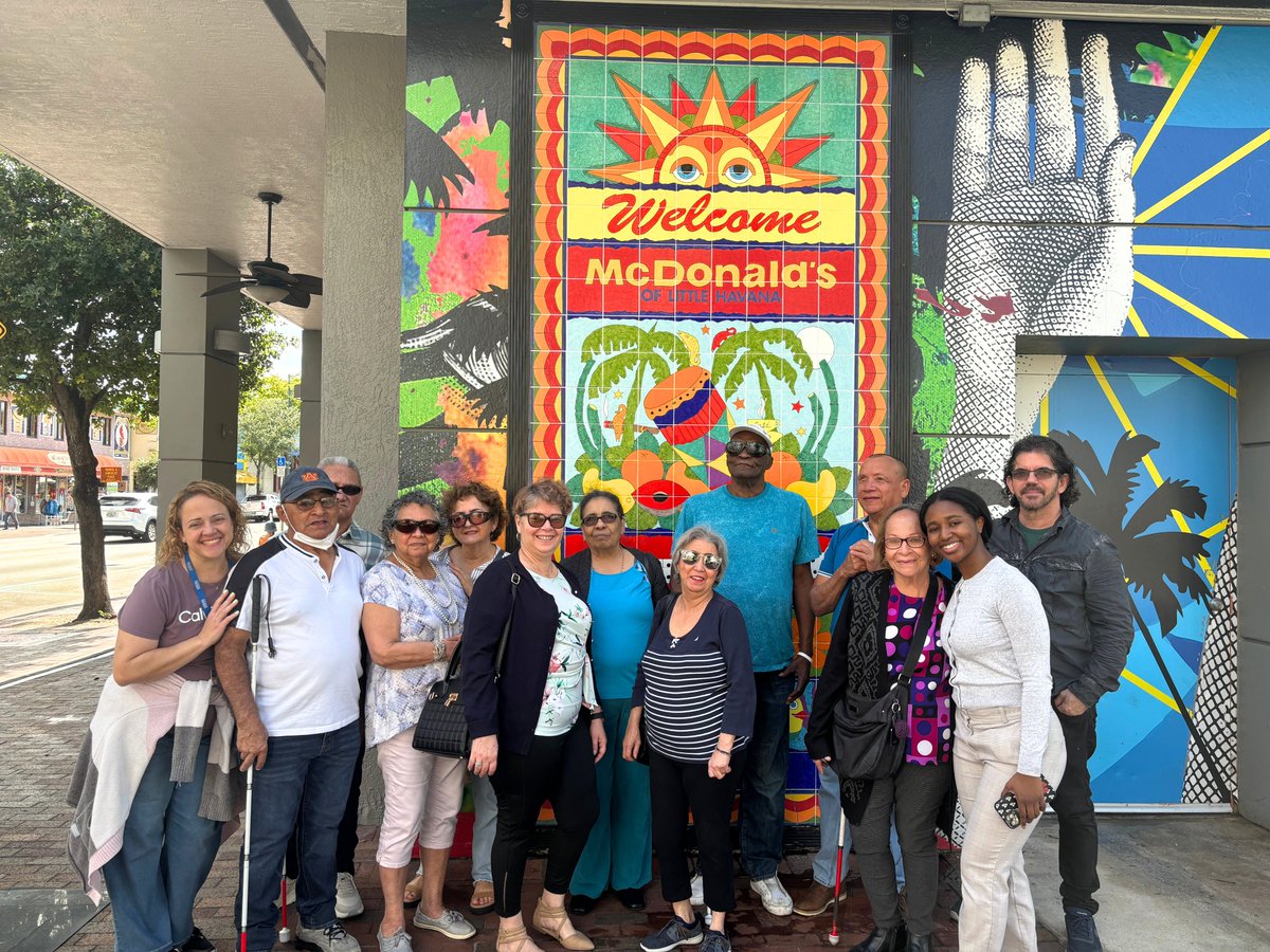 We thank the Montes Family McDonald’s for hosting our SGA program participants for a yummy lunch and touch tour of the building! 🍟💛 Together, we prove #itspossibletoseewithoutsight 💙 #MiamiLighthouse #MiamiLighthouseSGA @mcd_montesorg #SupporttheBlind #MiamiLeaders #Braille