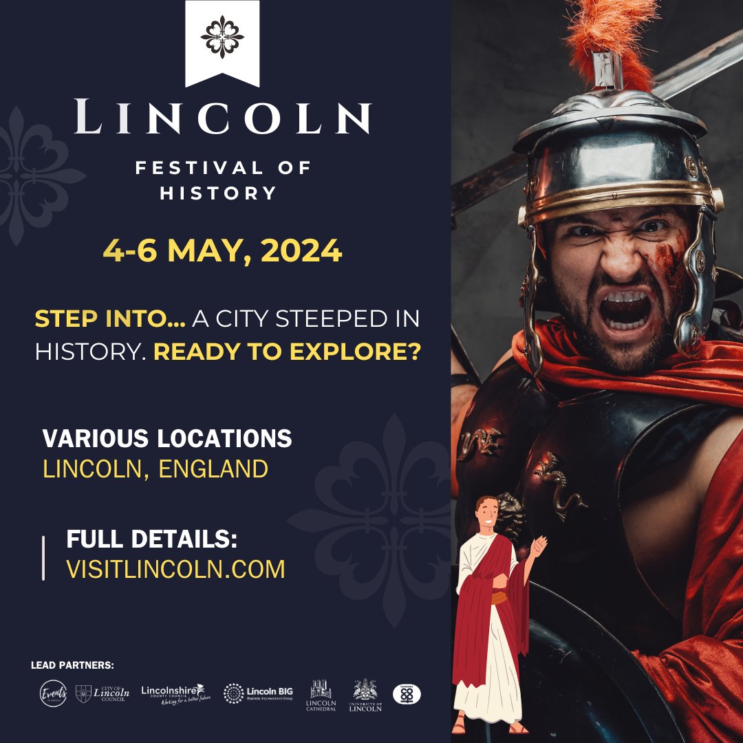 Are you ready for the first #Lincoln #FestivalofHistory ?! @visitlincoln @EventsinLincoln