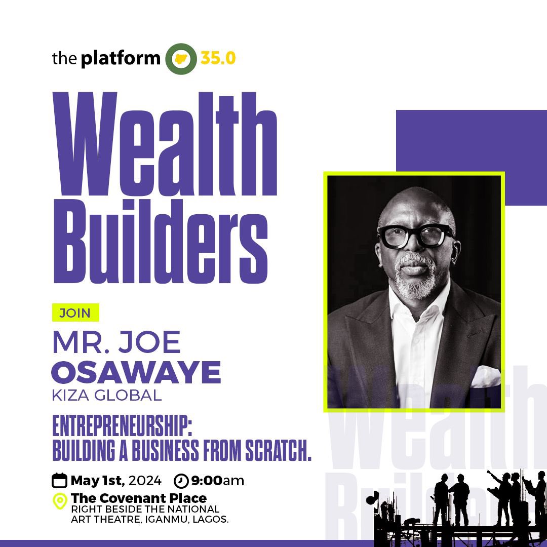 daveereal01's tweet photo. If you intent to build wealth through entrepreneurship, then you mustn’t miss this year’s @theplatformng. The lineup of facilitators is wow! Remember to book a free ticket using https://t.co/3E7cMD1wIr.
#wealthbuilders ! https://t.co/JMS4WEwPAq