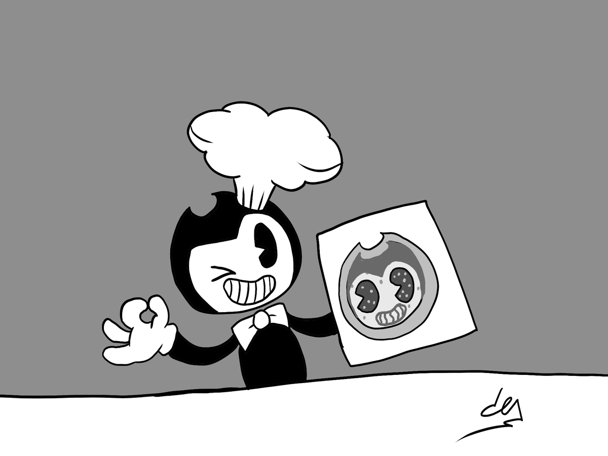 Bendy starts a pizza business! - - #BENDY #JoeysArtChallenge