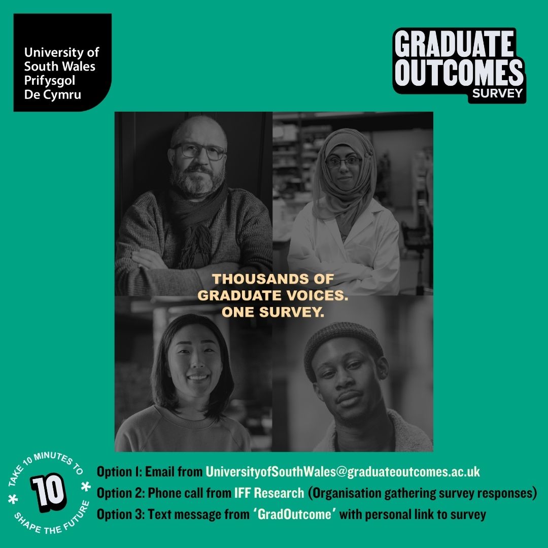 #GraduateOutcomes survey is LIVE for our #USWGrad's that graduated between Nov 2022-Jan 2023!! 📣 That's a lot of our USW Police graduates 🚓🚨👮🏼‍♀️👮🏼‍♂️ so if that's you...then make sure to look out for your Graduate Outcome Survey and tell us about your success by 31st May! 🙌