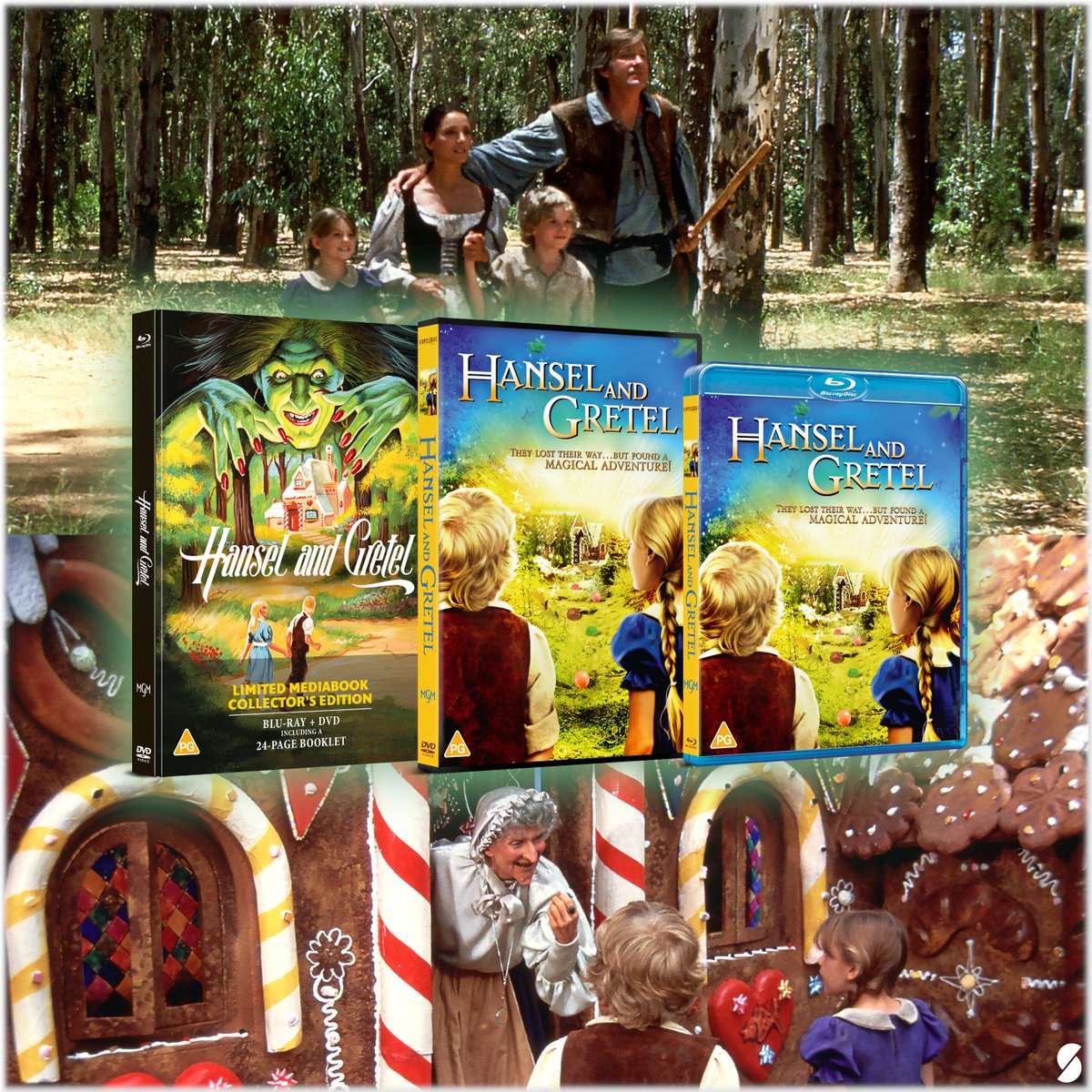 1987's Hansel and Gretel starring David Warner and Oscar-winner Cloris Leachman is released today on a Limited Edition Blu-ray and DVD mediabook from @AltitudeFilms Available now on Amazon amzn.eu/d/f6g6Hp2 #bluray #physicalmedia #1980s