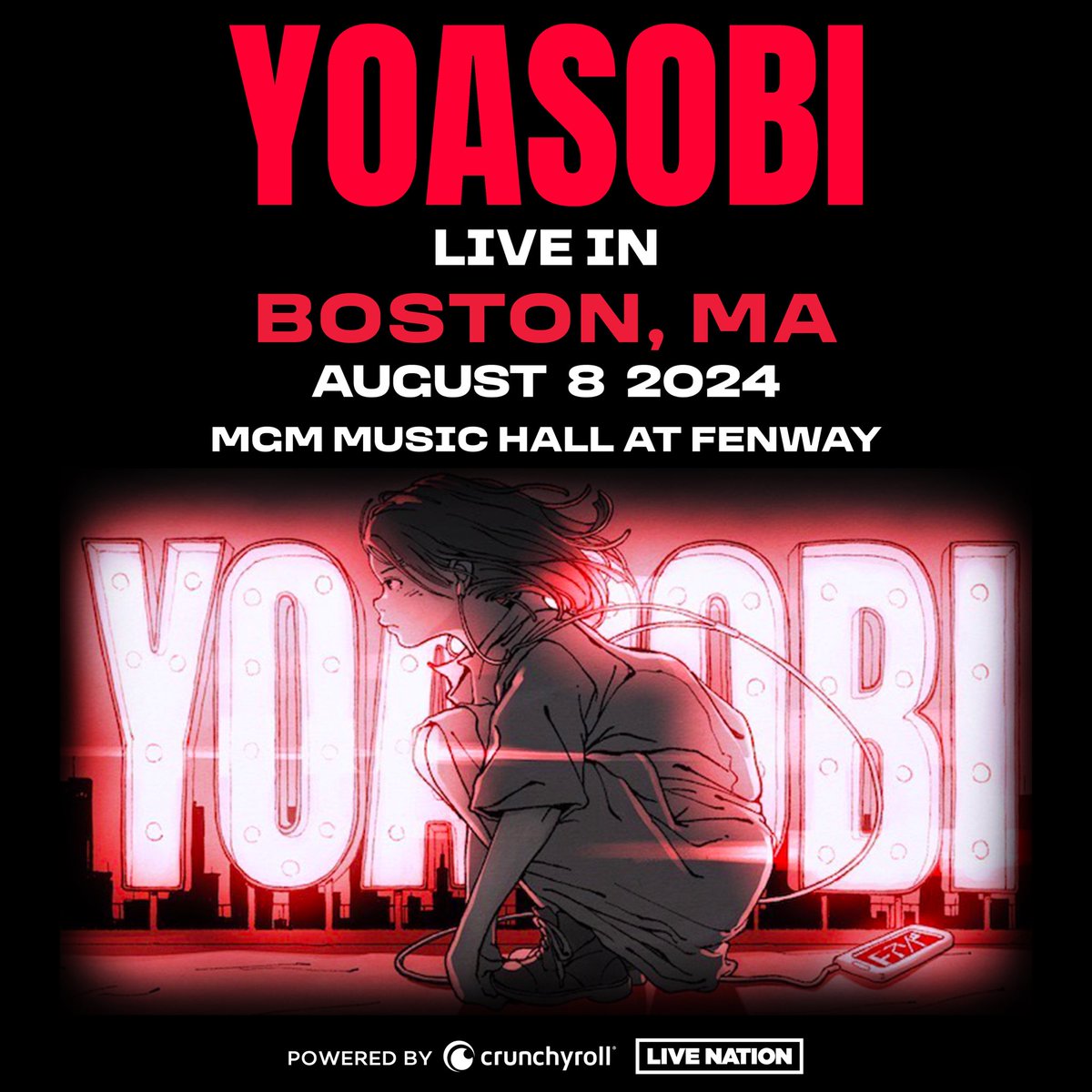 🆕YOASOBI in U.S. 2024 Summer☀️ ▶︎August 6 New York City ▶︎August 8 Boston, MA we hope to have great time with you🤝 ▼detail livenation.com/artist/K8vZ917… 今年8月、ニューヨーク、ボストンでのワンマンライブが決定しました！ また新しい景色が見られる未来にワクワクです。お楽しみに🔥