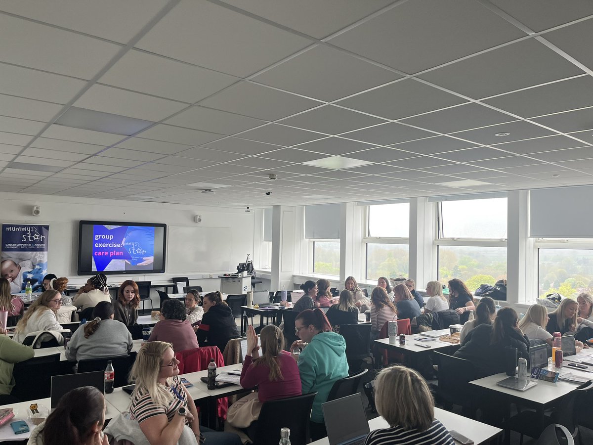 Thank you for having me today @DerbyUni Really great to have this time with student midwives talking about cancer and pregnancy, care planning and holistic family support