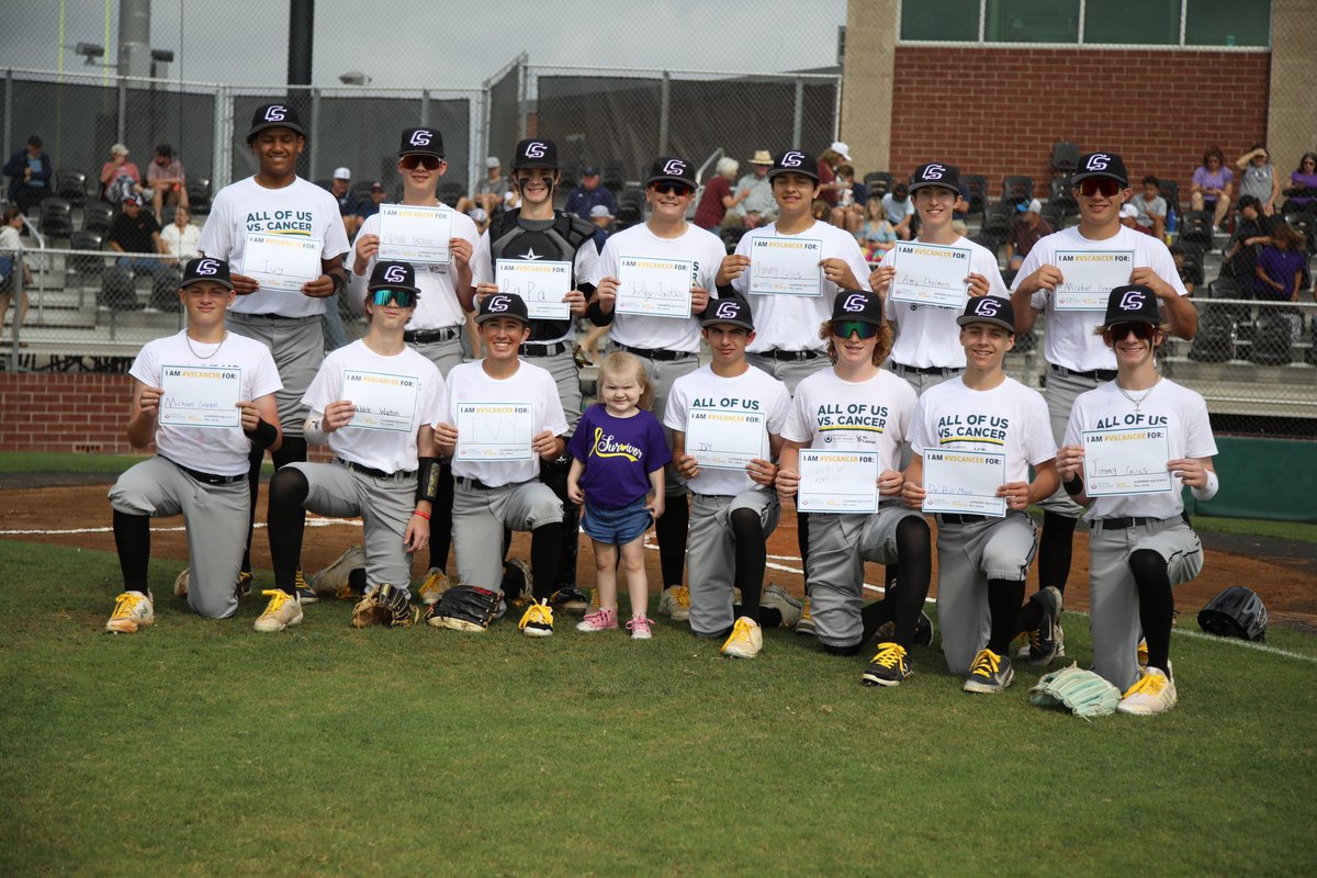 Black and Purple played for @Vs_Cancer on Saturday. Precious Ivy threw out the first pitch. We have raised over $16,000 this year. Join the fight with us👇👇👇 team.curethekids.org/team/554072