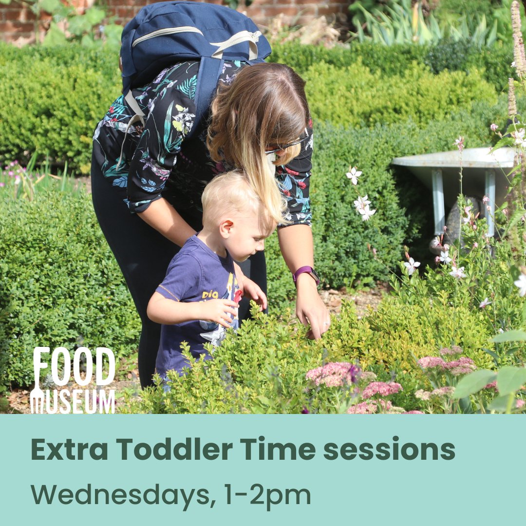 Due to the popularity of our Toddler Time sessions, we've added a second one every Wednesday at 1-2pm, after our 10-11am session! 🥳 Toddler Time sessions are free and exclusive to Food Museum members. Booking essential. foodmuseum.org.uk/events/toddler… #SuffolkToddlers #Stowmarket