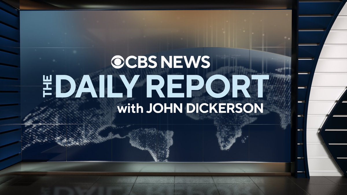 TUNE IN ALERT: New program. New time slot. Newly Named National Stream -- CBS News 24/7! Don't miss tonight's debut of THE DAILY REPORT with @johndickerson Streaming Monday through Friday 6PM ET/PT on CBS News 24/7, @CBSNews.com and the CBS News app.