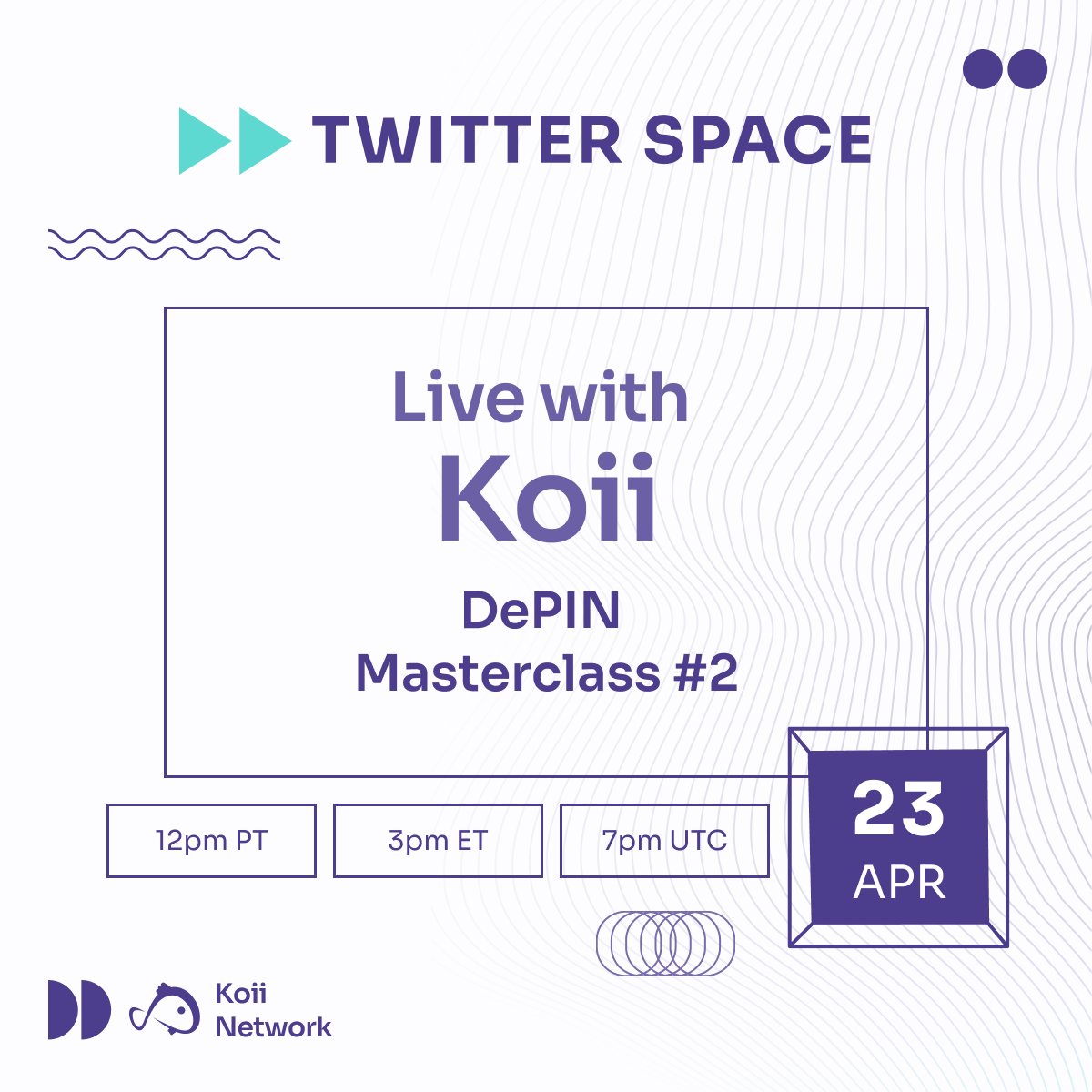 🎙️ Join our space for another DePIN Masterclass hosted by @theblondebroker and @action_ceo!

Learn more about the advantages of DePINs compared to traditional centralized models, how to ensure interoperability in DePINs, how they are revolutionizing physical infrastructure in