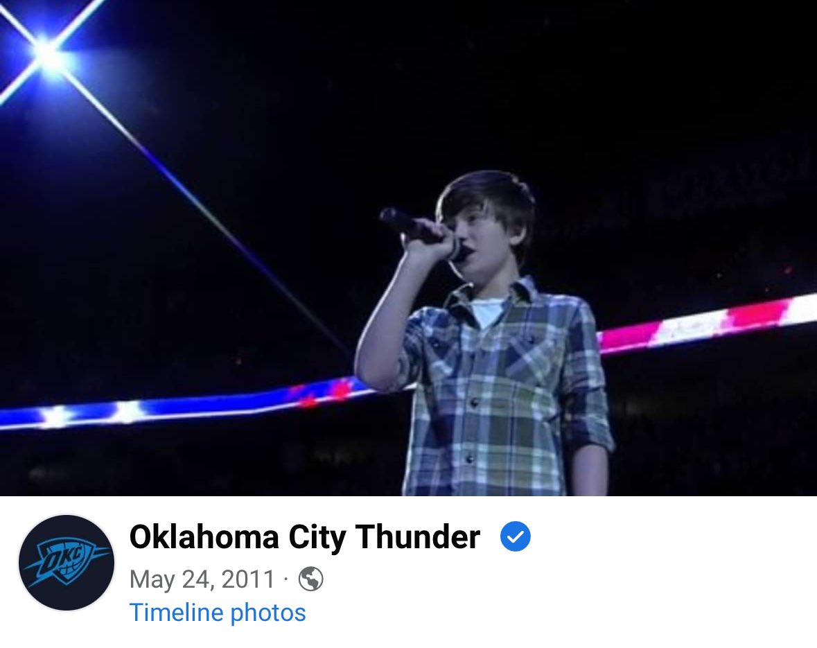 .@okcthunder who you got for the anthem this playoffs? should we run it back? 👀