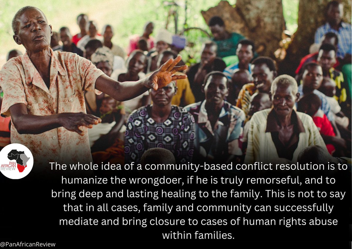 'The whole idea of a community-based conflict resolution is to humanize the wrongdoer, if he is truly remorseful, and to bring deep and lasting healing to the family. This is not to say that in all cases, family and community can successfully mediate and bring closure to cases of…