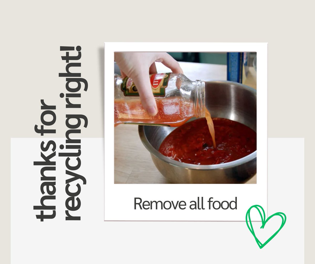 Using up food isn’t only great for saving money – it’s important for effectively recycling jars, tubs and tins! Too many bits of food on recycling could add up to it not being recycled at all, because it’s too dirty. So #ThanksForRecyclingRight by getting all the food out!