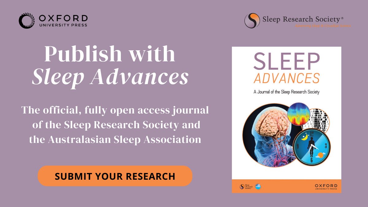 Submit your research to SLEEP Advances, the open access journal of @researchsleep, and become part of the author community. Publishing a wide range of articles, explore more reasons to submit your work: oxford.ly/4b0qR7d