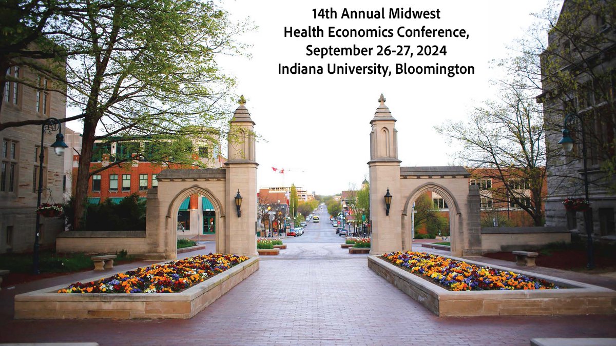 Seth Freedman (@seth_freedman) on Twitter photo We are excited to host the 14th annual Midwest Health Economics Conference at Indiana University, Bloomington, Sept 26-27. Submit to go.iu.edu/6W2C by May 1. Tell all your friends in the midwest (both geographically and in spirit)! <a href="/EconTony/">Anthony LoSasso</a> We are excited to host the 14th annual Midwest Health Economics Conference at Indiana University, Bloomington, Sept 26-27. Submit to go.iu.edu/6W2C by May 1. Tell all your friends in the midwest (both geographically and in spirit)! <a href="/EconTony/">Anthony LoSasso</a>