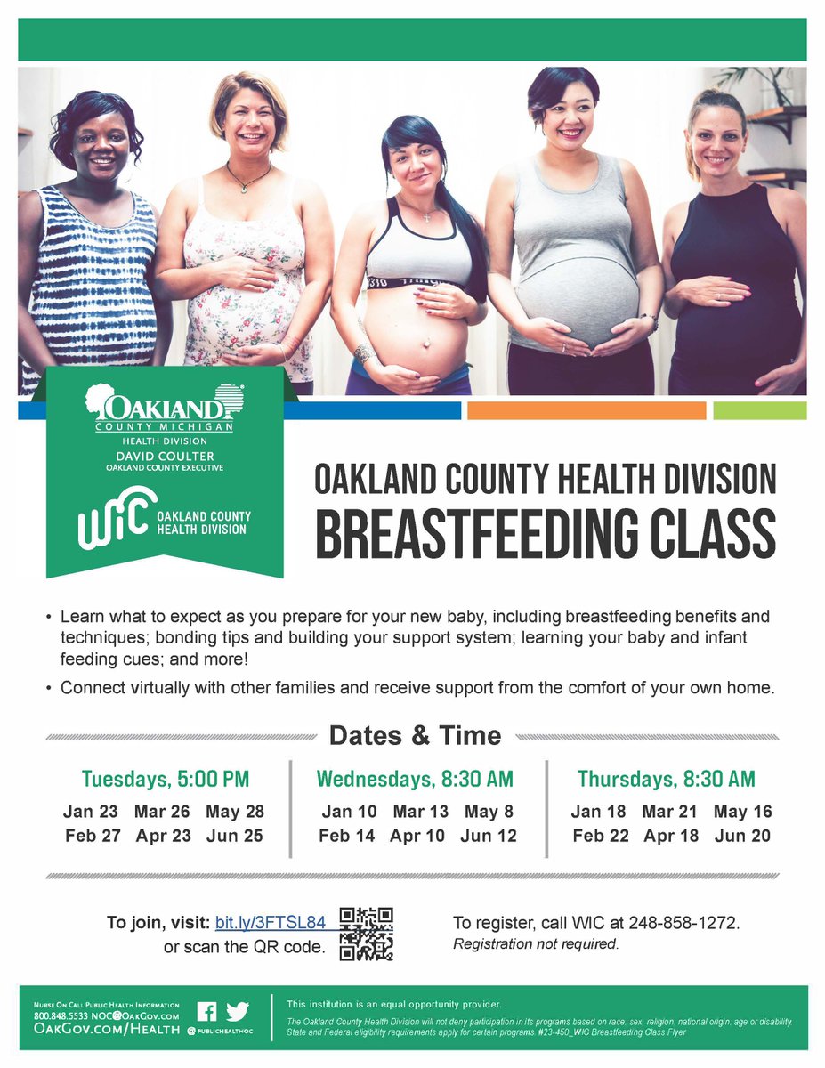 If you are pregnant and interested in breastfeeding, join OCHD's breastfeeding group! Click link to join a meeting: bit.ly/3CoJO4g