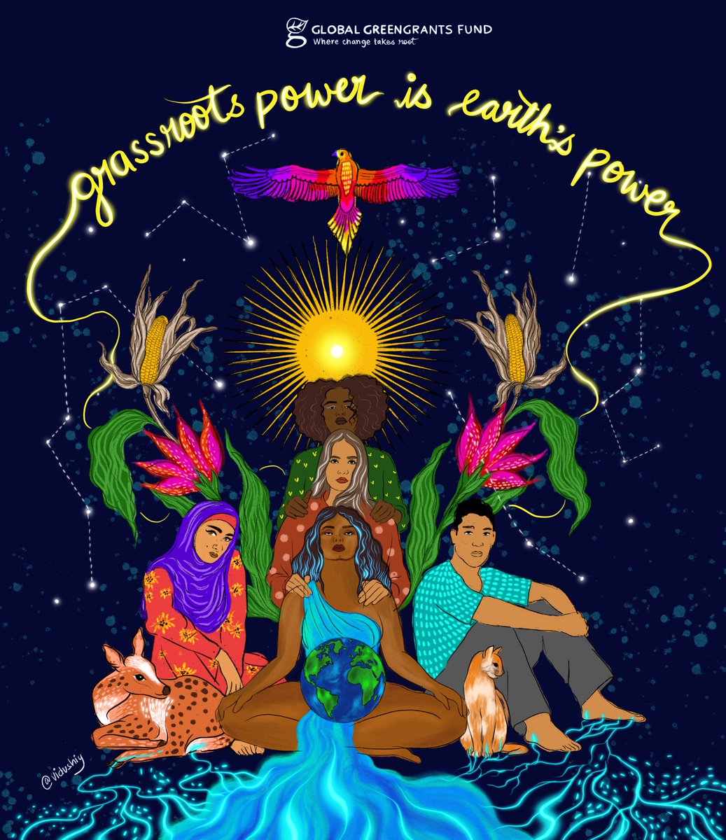 This #EarthDay, we partnered with @vidushiy to celebrate the interconnectedness of people, the planet, and all ecosystems and biodiversity. We honor the grassroots environmental justice groups who see and celebrate that interconnectedness. Grassroots power is Earth’s power 🌍✊