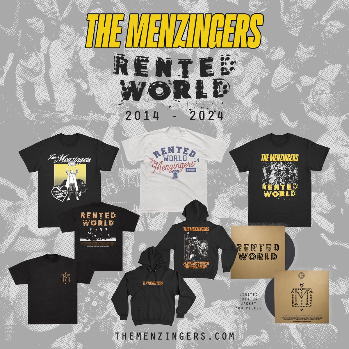 Rented World anniversary merch available now TheMenzingers.com