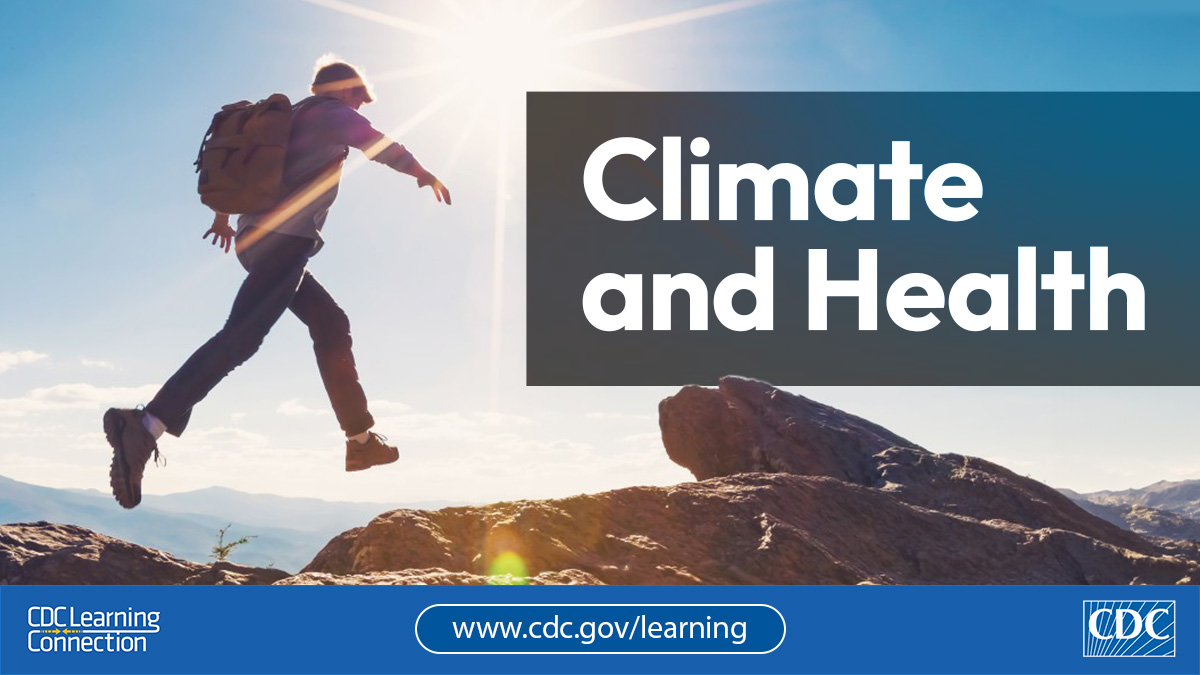 Public health professionals: Learn how climate change impacts the health of local communities and how health departments can address it in this new training. bit.ly/3v7Qcwr #CDCLearning #EarthDay
