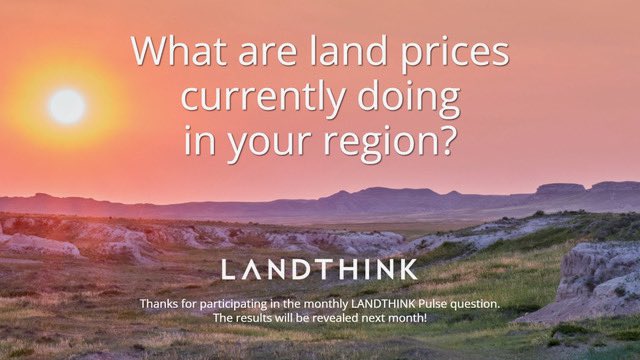 📊 Have you answered the April Pulse? Time is running out. We want to hear from you! Answer here: landthink.com/pulse/ #realestate #land