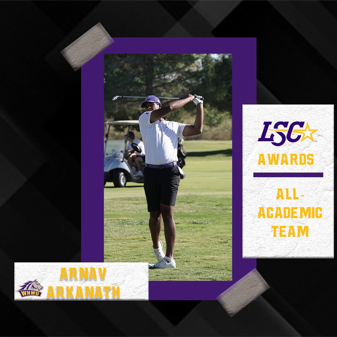 Congrats To Arnav Arkanath On Being Named To The LSC All-Academic Team📚

#RareBreed #WNMU