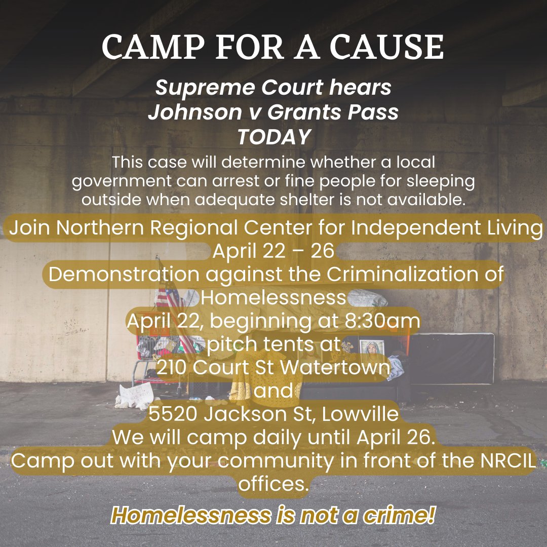 Join NRCIL & advocate for the fair & humane treatment of our unhoused community!
#NRCIL #AdvocateForChange #HumanRights #EndHomelessness #SocialJustice #Homelessness