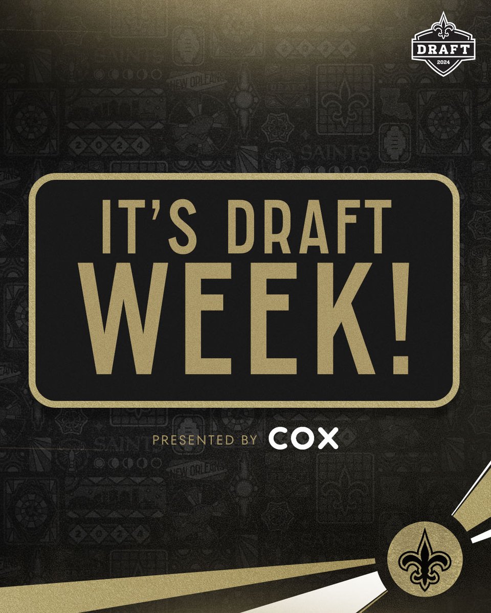 IT'S DRAFT WEEK! ⚜️ #SaintsDraft | @CoxComm