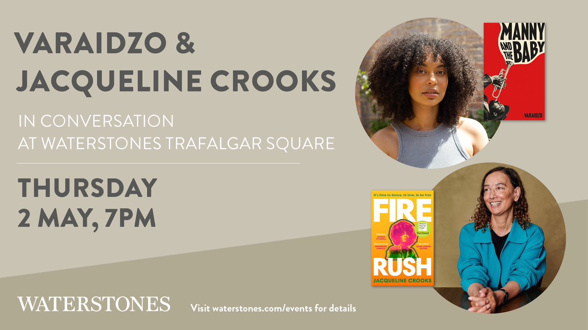 It’s not long now until Varaidzo and Jacqueline Crooks will be in conversation at @WaterstonesTraf talking all things Manny and the Baby! Get your ticket at the link below - tinyurl.com/wce3tj3s