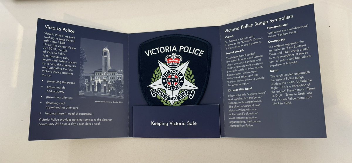 From one side of the earth to the other; My thanks to Deputy Commissioner Neil Paterson of <a href="/VictoriaPolice/">Victoria Police</a> for offering me this token last Thursday. I’ll be gladly be adding this beauty to my collection