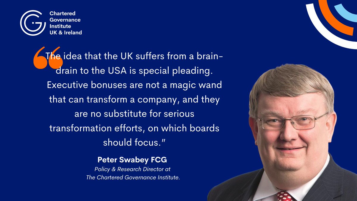 The Chartered Governance Institute UK & Ireland shared insights in a @BNNBloomberg news report regarding executive pay. To read the full article click: bnnbloomberg.ca/london-bankers… #CGIKUKI