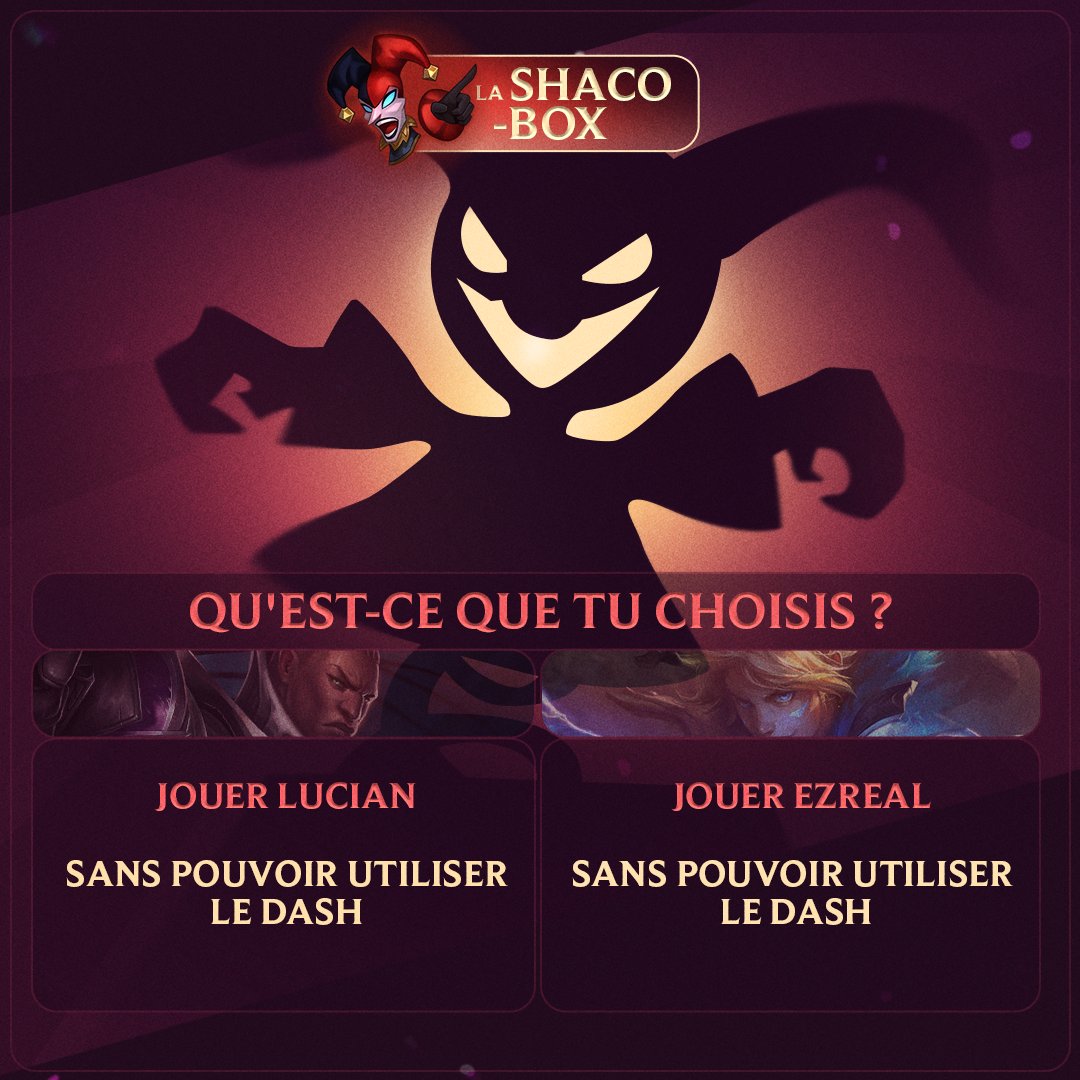 Un nouveau dilemme de la Shaco Box 😈 Quel est votre choix entre le Purificateur et l’Explorateur prodigue ?