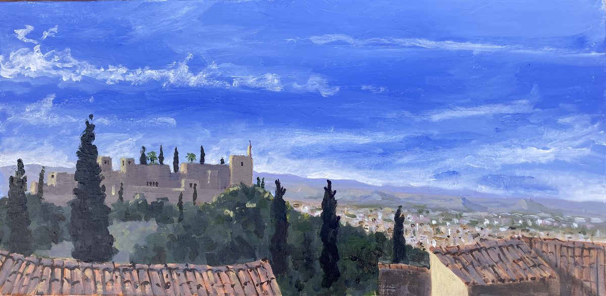 Granada #thedailysketch #bigartboost #sketchbook #sketch #urbansketcher #urbansketchers #usk #draw365 #drawing #acrylic #painting #artoftheday #acrylicpainting #artchallenge