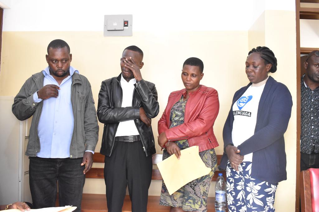 Breaking News; #ExposeTheCorrupt @AntiGraft_SH working with @CID1_UG, we have arraigned four suspects before the the Chief Magistrates Court, Mpigi on charges of Forcible Detainer after they forcefully took possession of land belonging to Lubega Charles Lwanga.