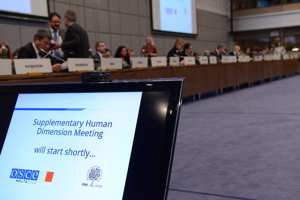 📢Start of #SHDM organized by @OSCE2024MT and @osce_odihr on the role of civil society org. in upholding #IHL and documenting violations: 🇨🇭 is looking forward to hear from courageous civil society representatives, you can also follow along here👇 osce.org/odihr/shdm_1_2…