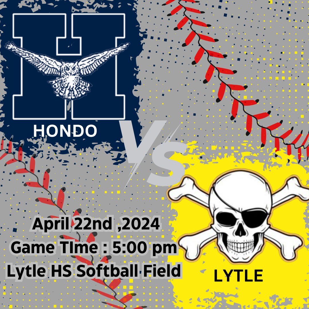 Hondo_Softball_'s tweet photo. It's GAMEDAY !!! Wish us luck as we go to @LytleSoftball tonight. Game time is at 5:00pm. 
#GETAWIN #BILTDIFFERENT https://t.co/iJpQerIIpS