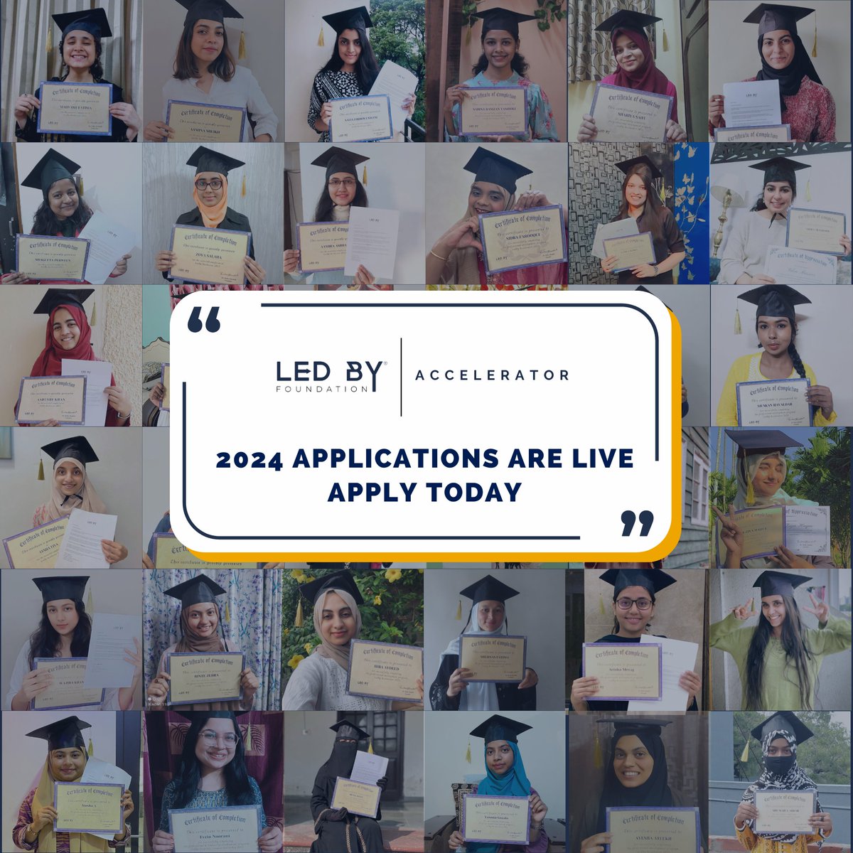 Make 2024 the year you accelerate in your career. The professional world is becoming increasingly competitive and it’s time for you to build upon your professional skills with LedBy. . . . ✅ APPLICATIONS ARE LIVE FOR THE LEDBY ACCELERATOR | APPLY HERE: lnkd.in/eWT-8jU ✅
